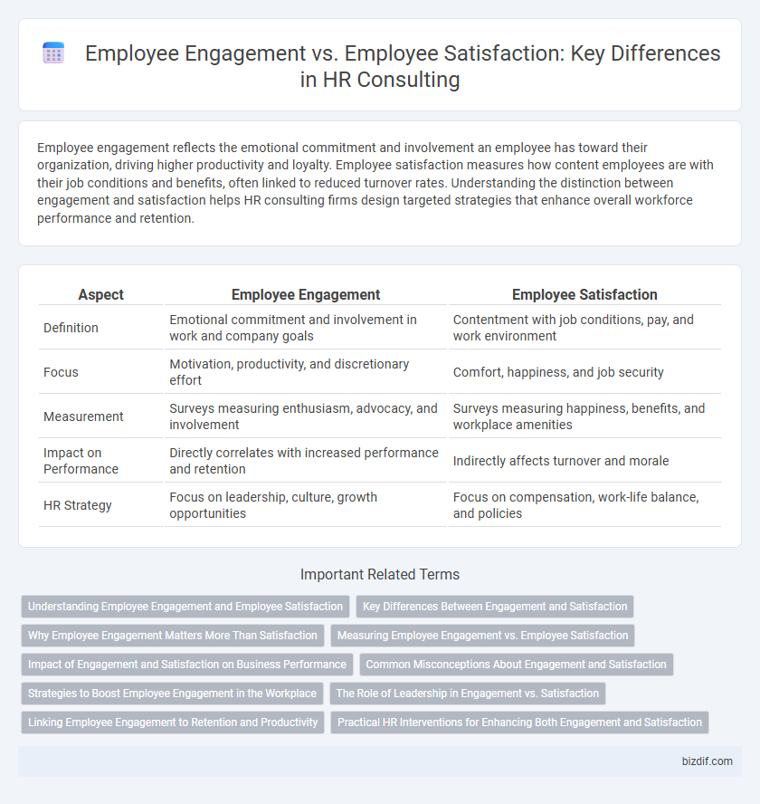 Employee Engagement vs. Employee Satisfaction: Key Differences in HR Consulting