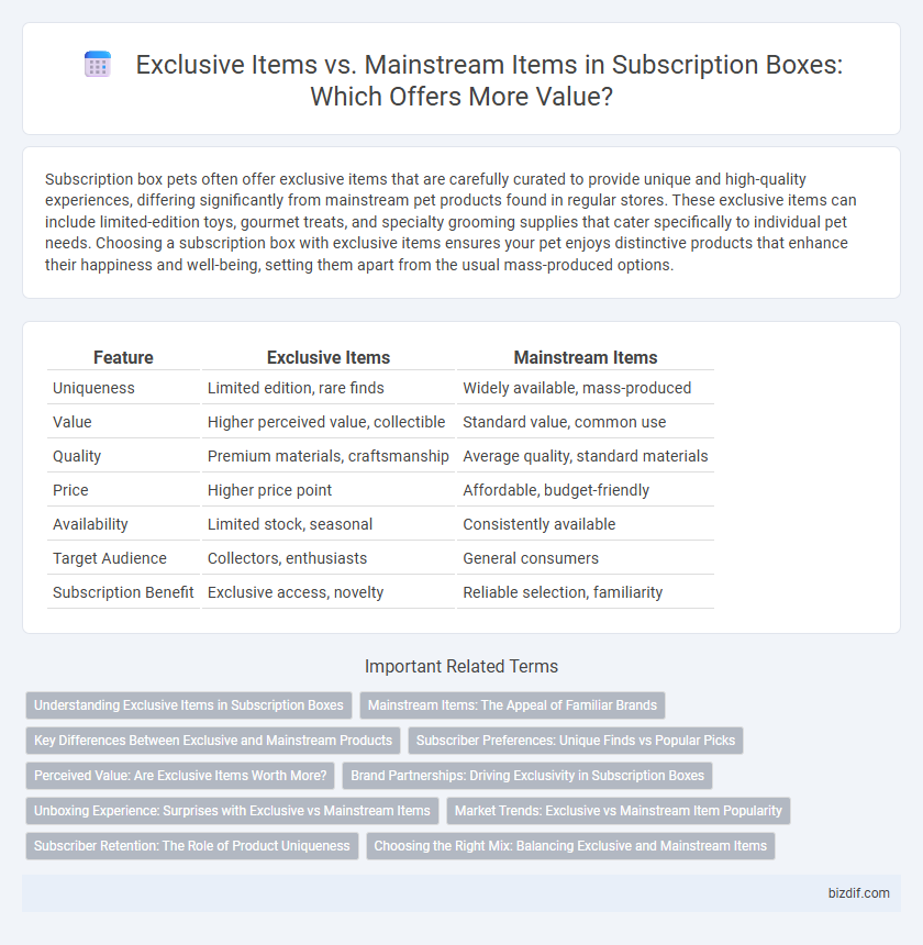 Exclusive Items vs. Mainstream Items in Subscription Boxes: Which Offers More Value?