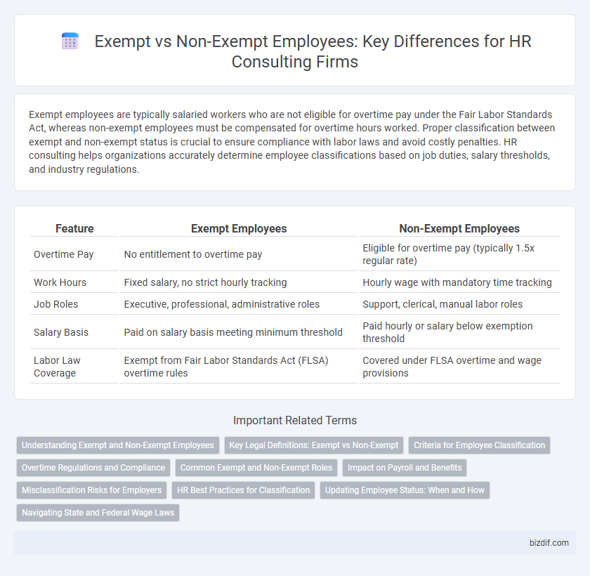 Exempt vs Non-Exempt Employees: Key Differences for HR Consulting Firms