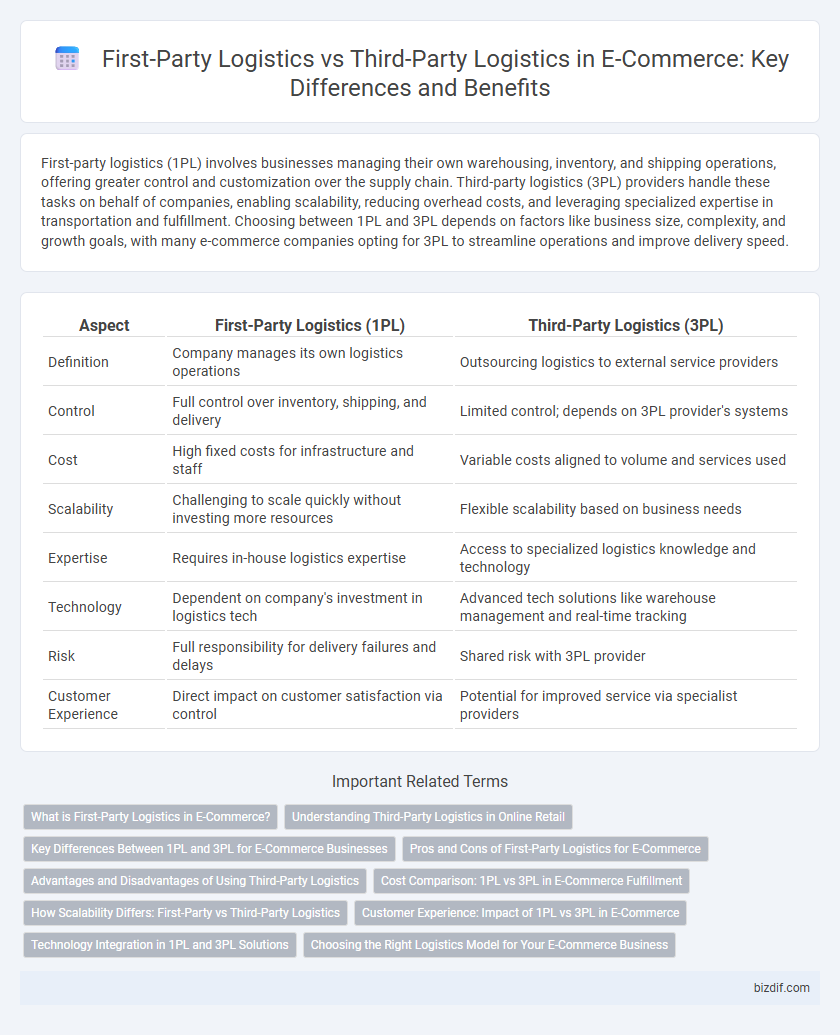 First-Party Logistics vs Third-Party Logistics in E-Commerce: Key Differences and Benefits