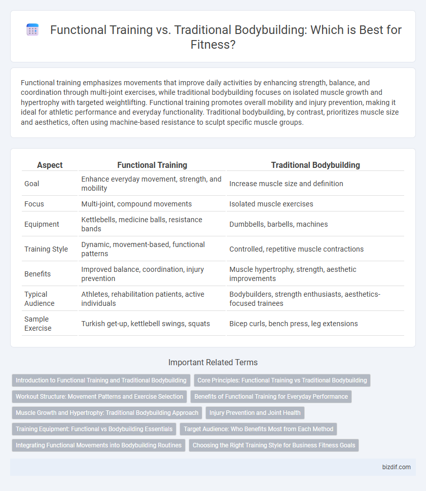 Functional Training vs. Traditional Bodybuilding: Which is Best for Fitness?