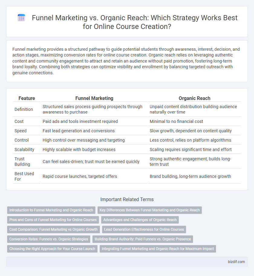 Funnel Marketing vs. Organic Reach: Which Strategy Works Best for Online Course Creation?