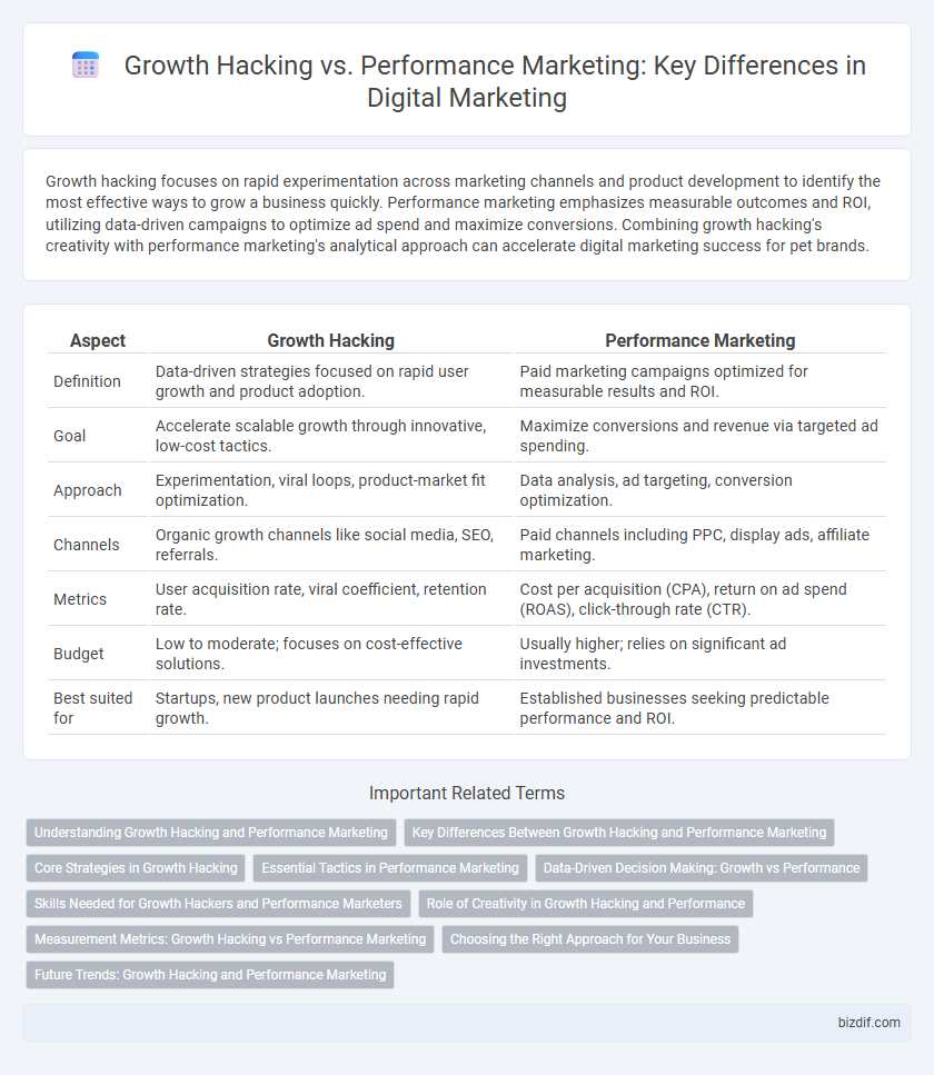 Growth Hacking vs. Performance Marketing: Key Differences in Digital Marketing