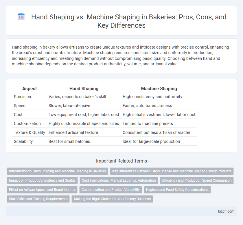 Hand Shaping vs. Machine Shaping in Bakeries: Pros, Cons, and Key Differences