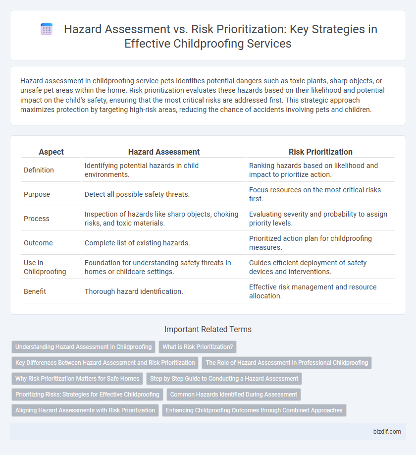 Hazard Assessment vs. Risk Prioritization: Key Strategies in Effective Childproofing Services