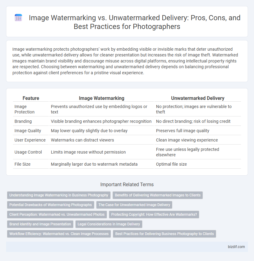 Image Watermarking vs. Unwatermarked Delivery: Pros, Cons, and Best Practices for Photographers