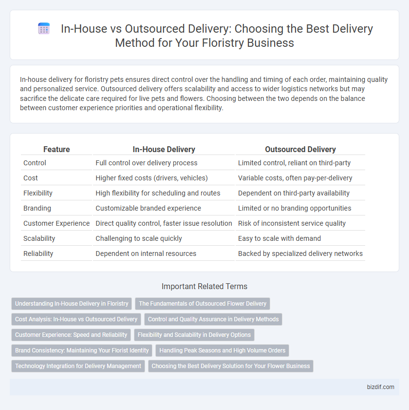 In-House vs Outsourced Delivery: Choosing the Best Delivery Method for Your Floristry Business