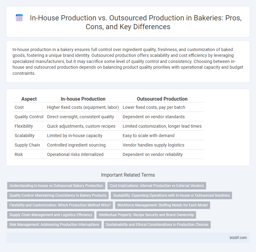 In-House Production vs. Outsourced Production in Bakeries: Pros, Cons, and Key Differences