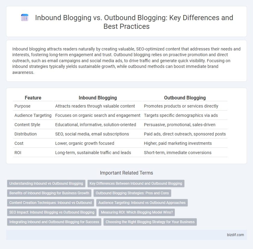 Inbound Blogging vs. Outbound Blogging: Key Differences and Best Practices