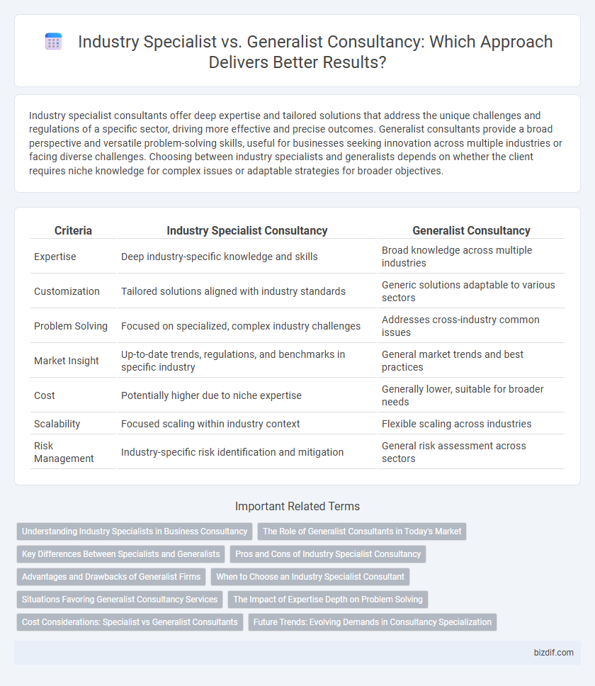 Industry Specialist vs. Generalist Consultancy: Which Approach Delivers Better Results?