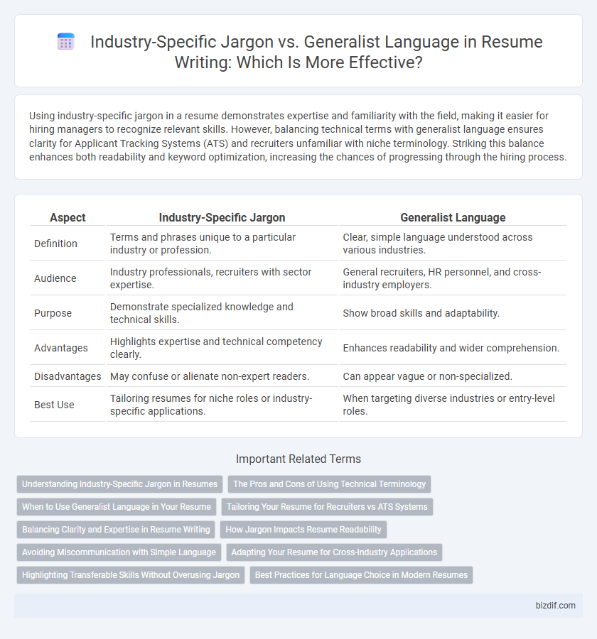 Industry-Specific Jargon vs. Generalist Language in Resume Writing: Which Is More Effective?