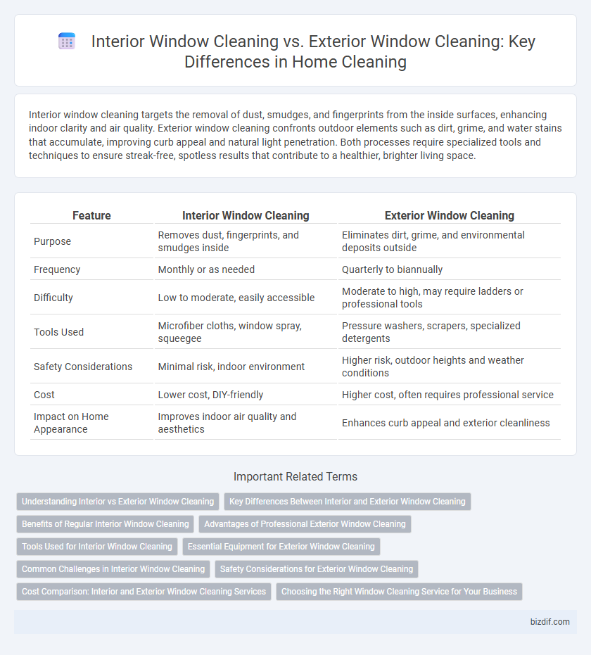 Interior Window Cleaning vs. Exterior Window Cleaning: Key Differences in Home Cleaning