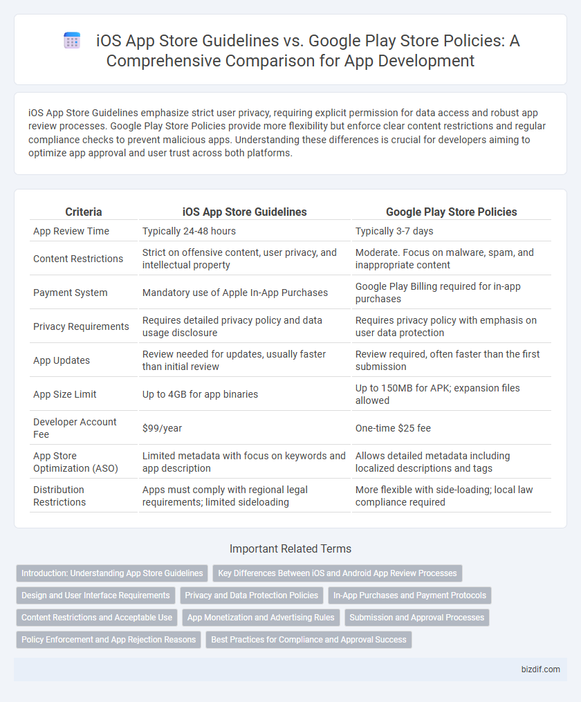 iOS App Store Guidelines vs. Google Play Store Policies: A Comprehensive Comparison for App Development