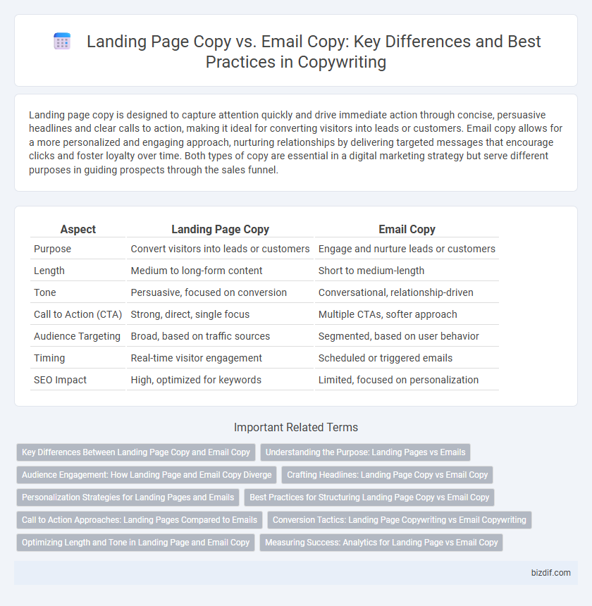 Landing Page Copy vs. Email Copy: Key Differences and Best Practices in Copywriting