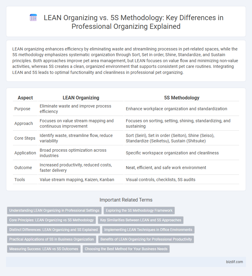LEAN Organizing vs. 5S Methodology: Key Differences in Professional Organizing Explained