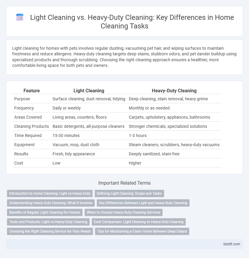 Light Cleaning vs. Heavy-Duty Cleaning: Key Differences in Home Cleaning Tasks