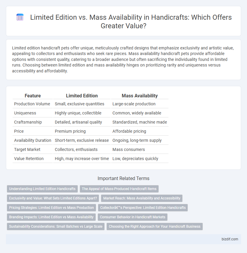 Limited Edition vs. Mass Availability in Handicrafts: Which Offers Greater Value?