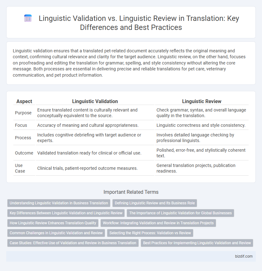 Linguistic Validation vs. Linguistic Review in Translation: Key Differences and Best Practices