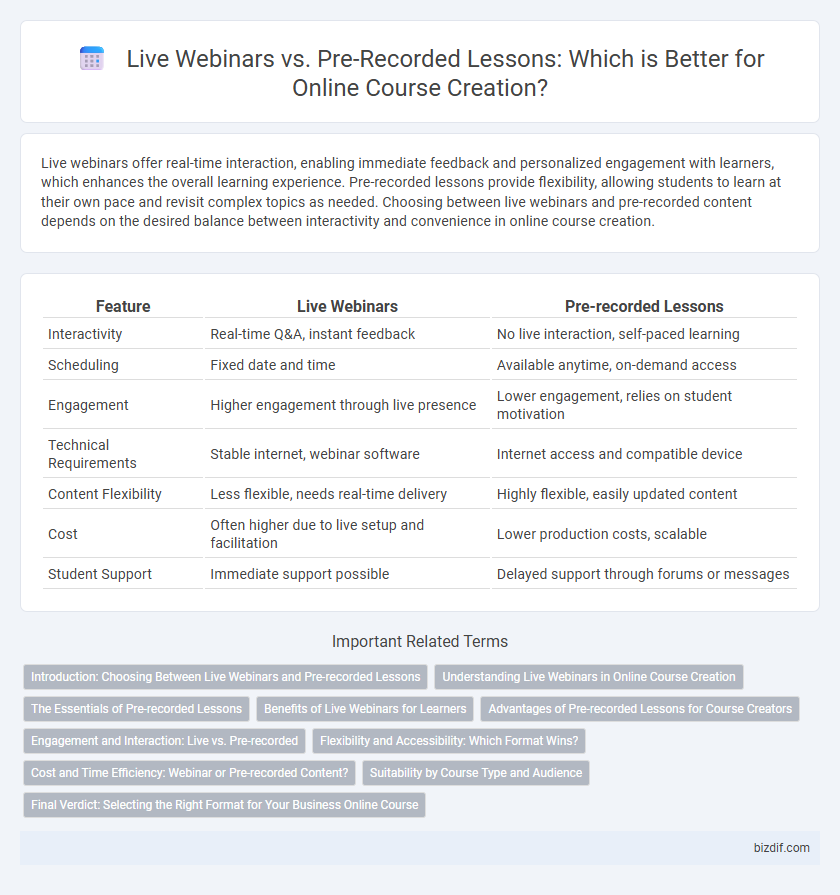 Live Webinars vs. Pre-Recorded Lessons: Which is Better for Online Course Creation?