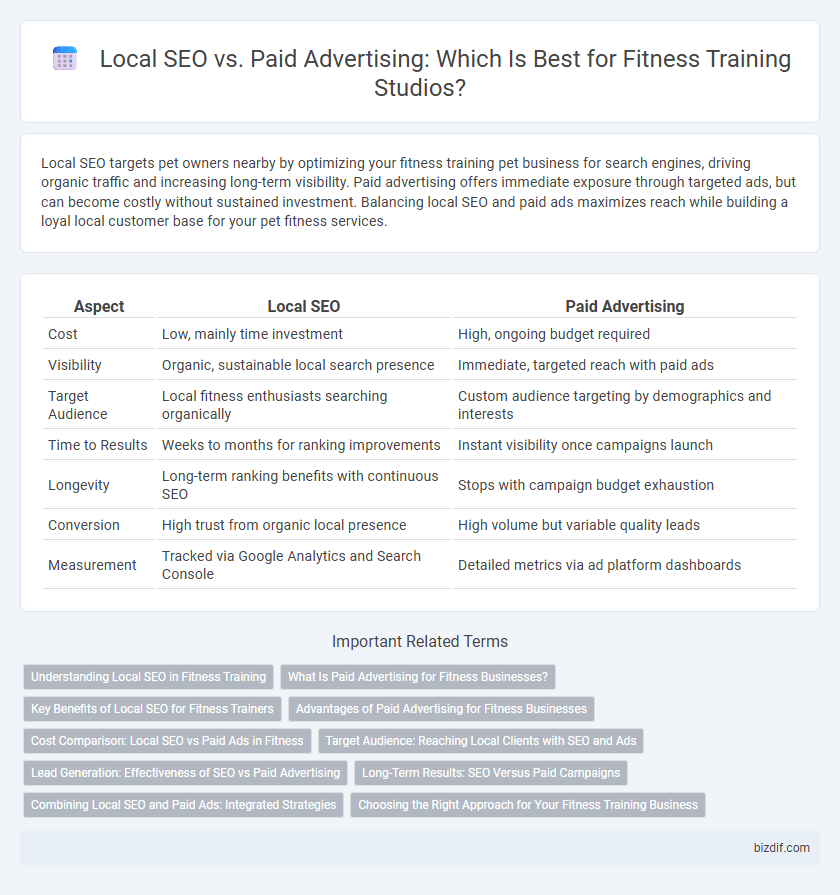 Local SEO vs. Paid Advertising: Which Is Best for Fitness Training Studios?