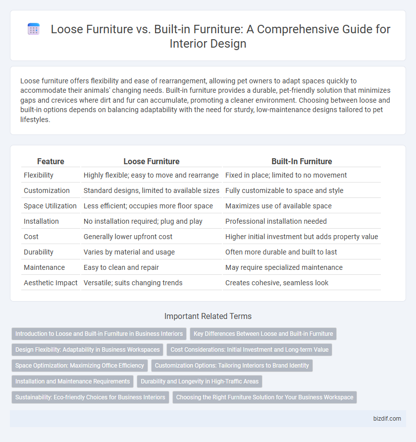 Loose Furniture vs. Built-in Furniture: A Comprehensive Guide for Interior Design