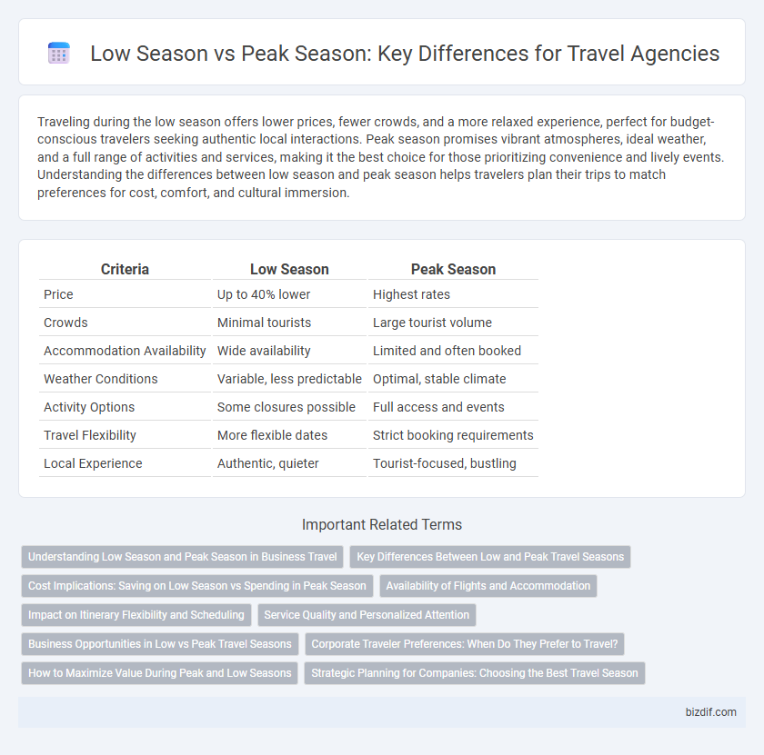 Low Season vs Peak Season: Key Differences for Travel Agencies