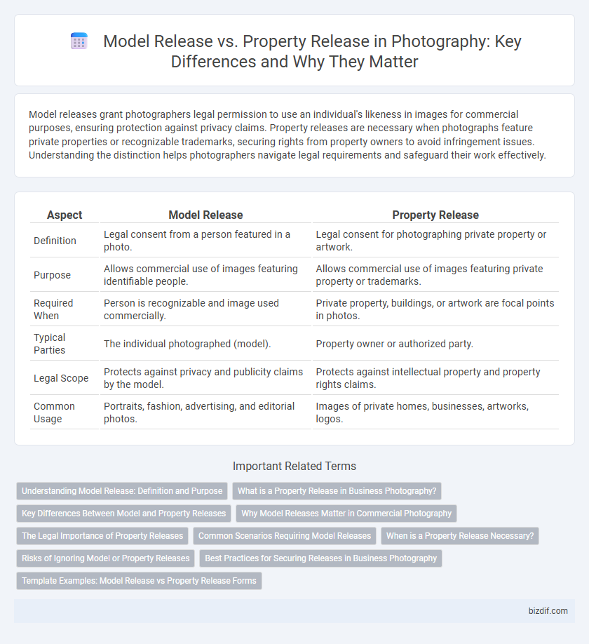 Model Release vs. Property Release in Photography: Key Differences and Why They Matter