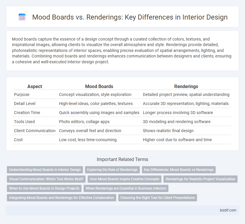 Mood Boards vs. Renderings: Key Differences in Interior Design