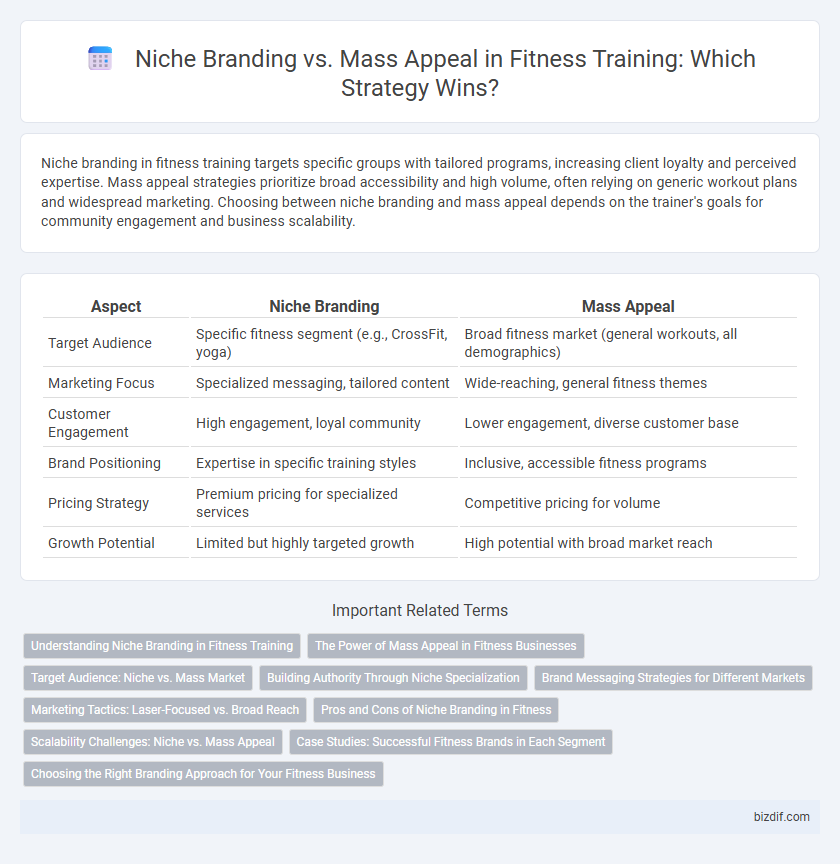Niche Branding vs. Mass Appeal in Fitness Training: Which Strategy Wins?