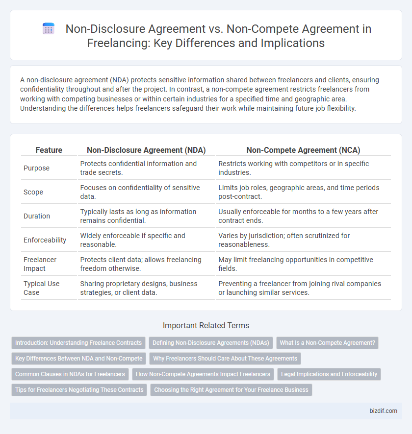 Non-Disclosure Agreement vs. Non-Compete Agreement in Freelancing: Key Differences and Implications