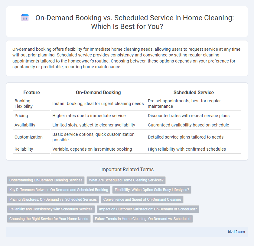 On-Demand Booking vs. Scheduled Service in Home Cleaning: Which Is Best for You?