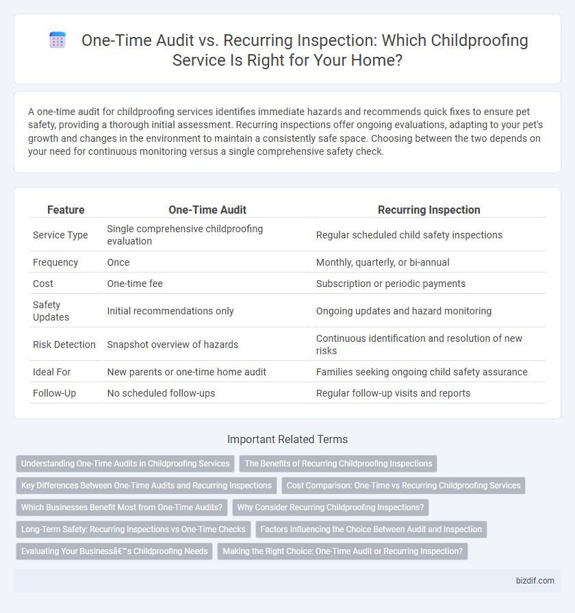 One-Time Audit vs. Recurring Inspection: Which Childproofing Service Is Right for Your Home?