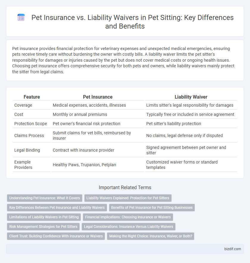 Pet Insurance vs. Liability Waivers in Pet Sitting: Key Differences and Benefits