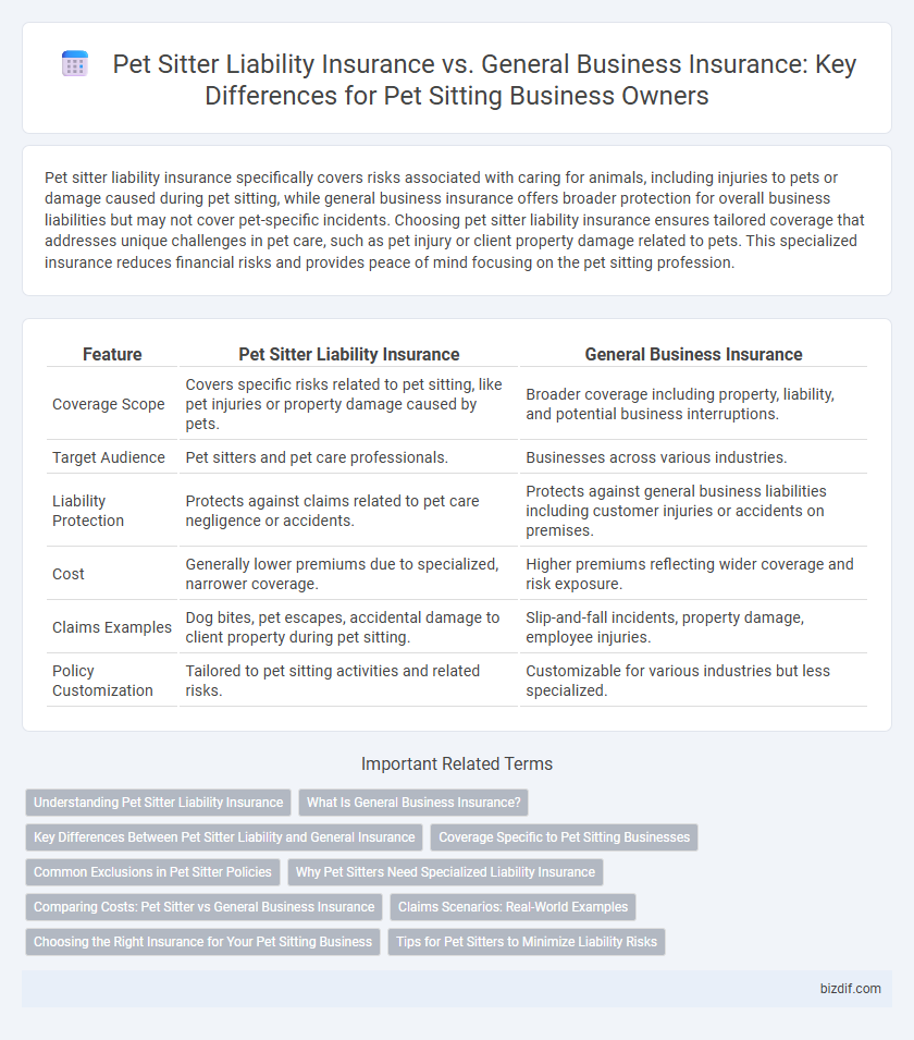Pet Sitter Liability Insurance vs. General Business Insurance: Key Differences for Pet Sitting Business Owners
