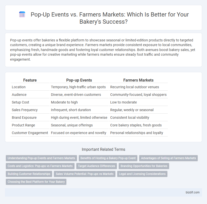 Pop-Up Events vs. Farmers Markets: Which Is Better for Your Bakery's Success?