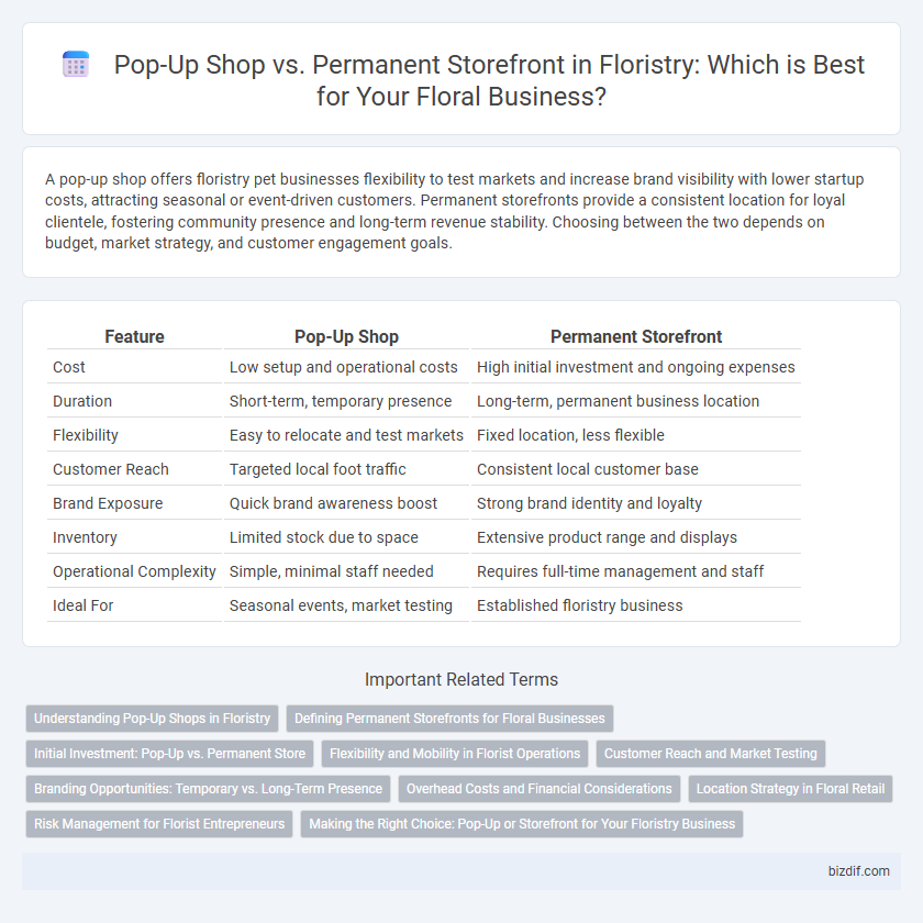 Pop-Up Shop vs. Permanent Storefront in Floristry: Which is Best for Your Floral Business?