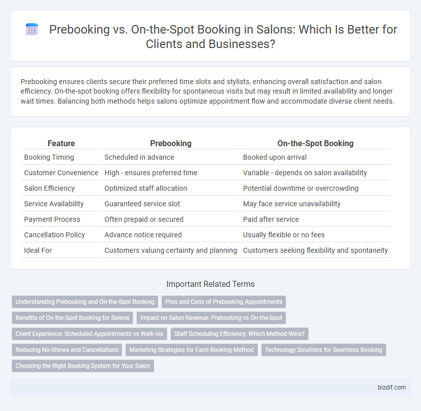 Prebooking vs. On-the-Spot Booking in Salons: Which Is Better for Clients and Businesses?
