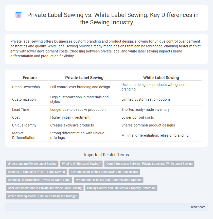 Private Label Sewing vs. White Label Sewing: Key Differences in the Sewing Industry