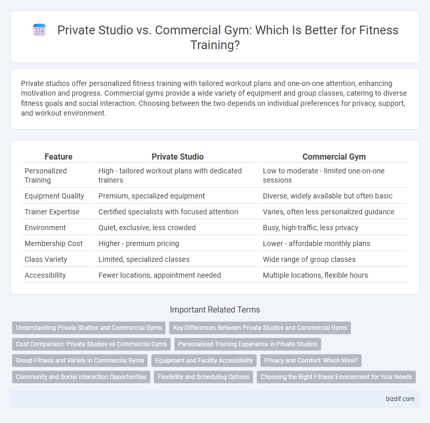 Private Studio vs. Commercial Gym: Which Is Better for Fitness Training?