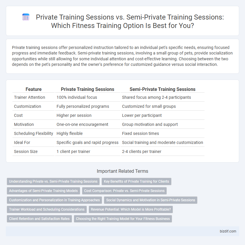Private Training Sessions vs. Semi-Private Training Sessions: Which Fitness Training Option Is Best for You?