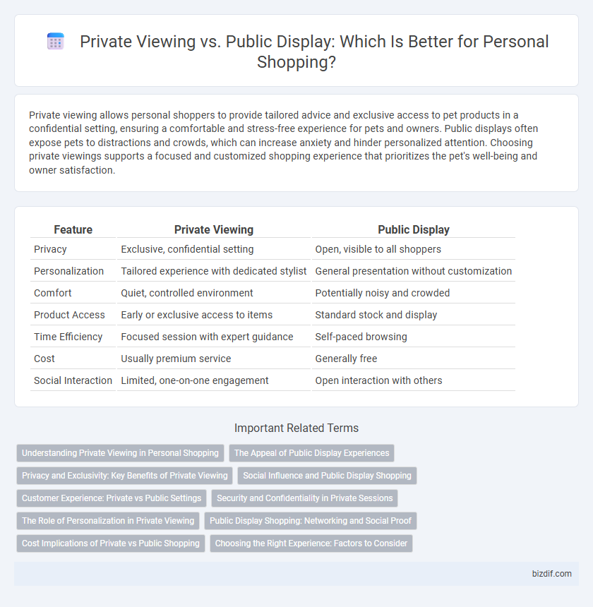 Private Viewing vs. Public Display: Which Is Better for Personal Shopping?