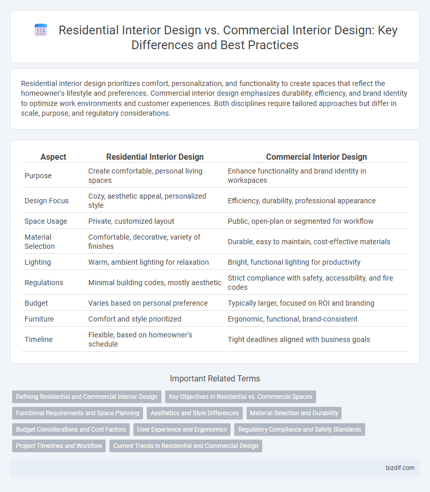 Residential Interior Design vs. Commercial Interior Design: Key Differences and Best Practices