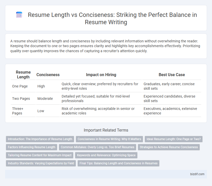 Resume Length vs Conciseness: Striking the Perfect Balance in Resume Writing