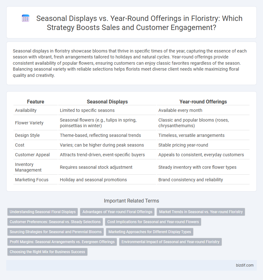 Seasonal Displays vs. Year-Round Offerings in Floristry: Which Strategy Boosts Sales and Customer Engagement?
