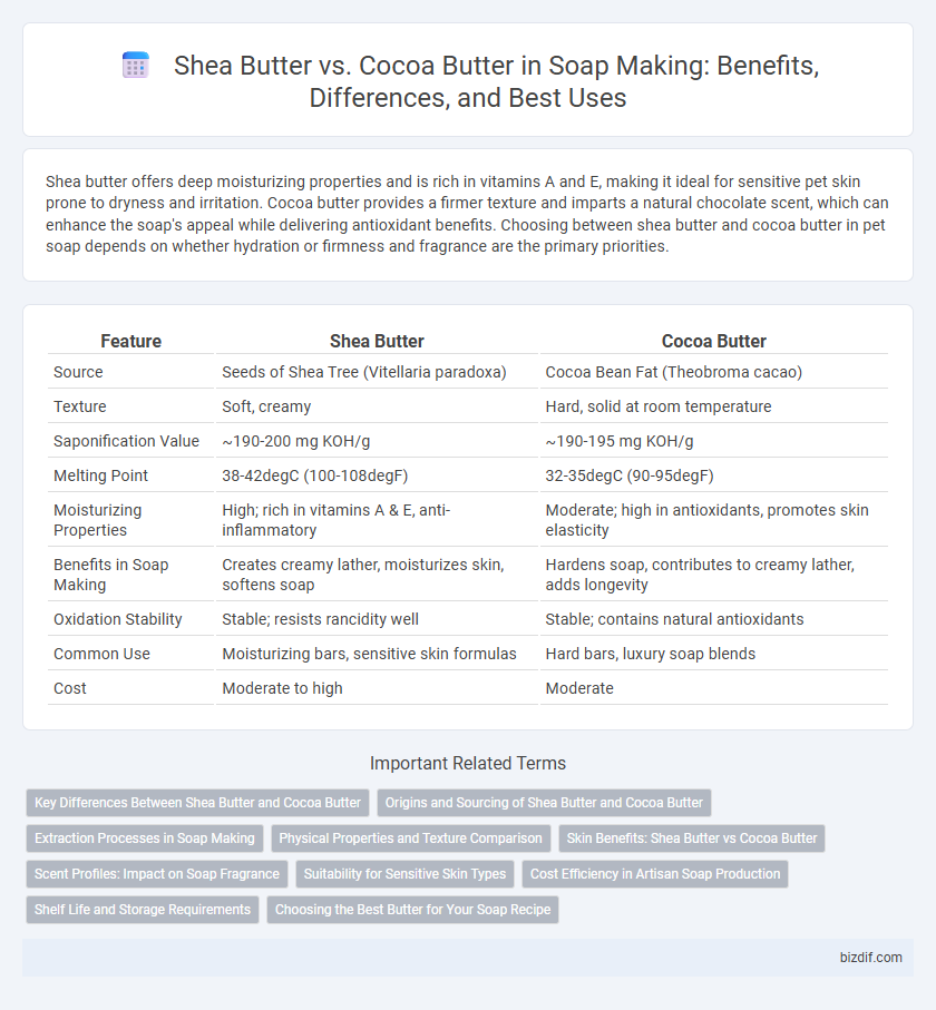 Shea Butter vs. Cocoa Butter in Soap Making: Benefits, Differences, and Best Uses