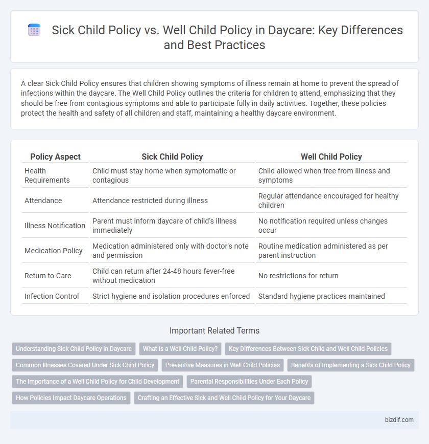 Sick Child Policy vs. Well Child Policy in Daycare: Key Differences and Best Practices