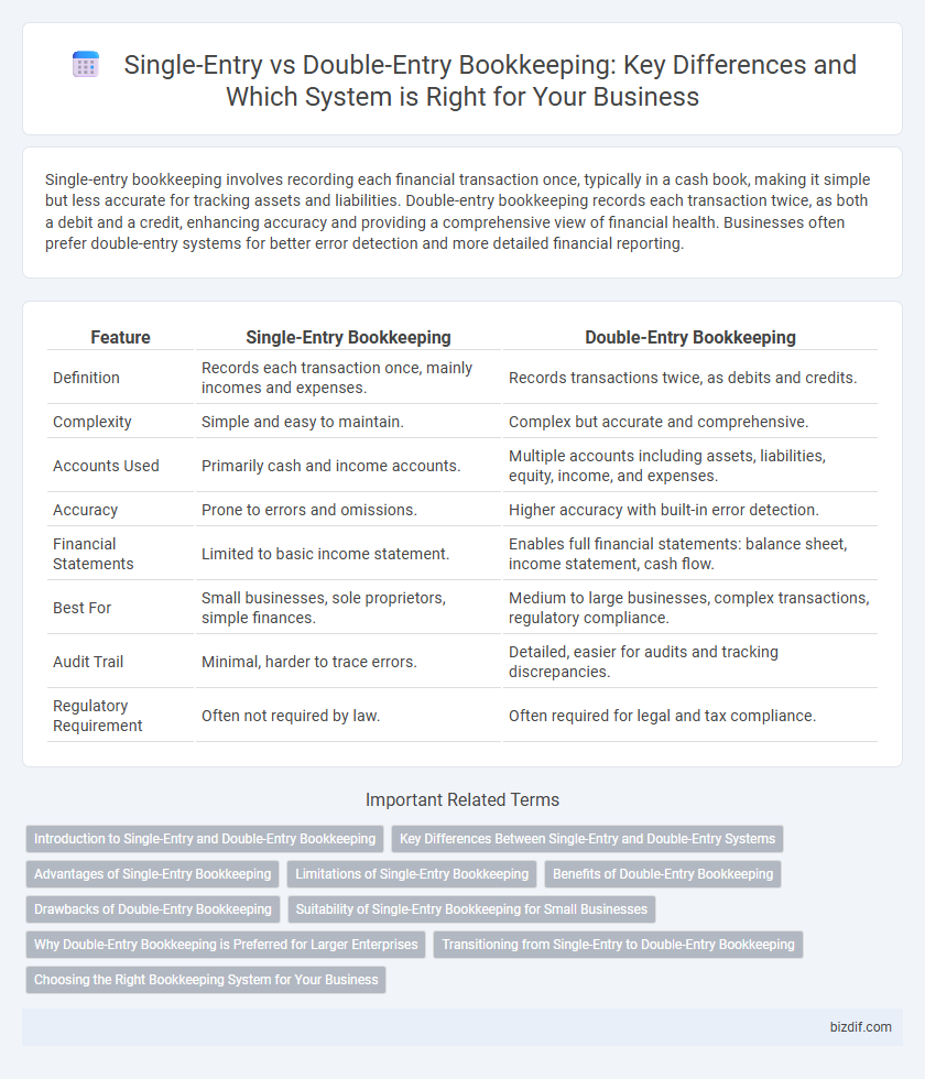 Single-Entry vs Double-Entry Bookkeeping: Key Differences and Which System is Right for Your Business