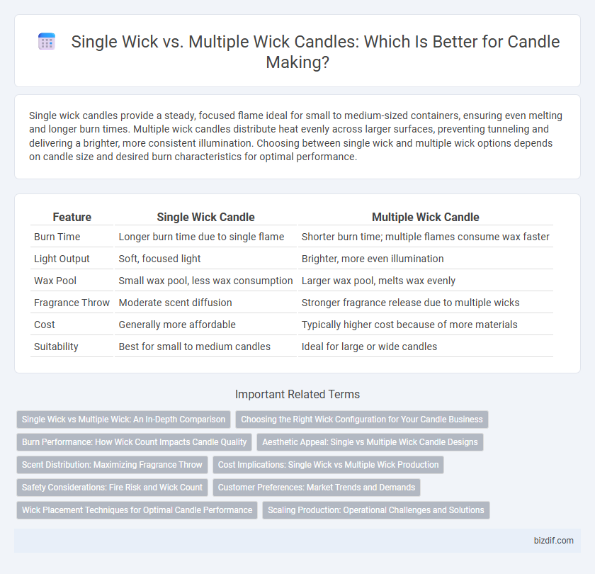 Single Wick vs. Multiple Wick Candles: Which Is Better for Candle Making?