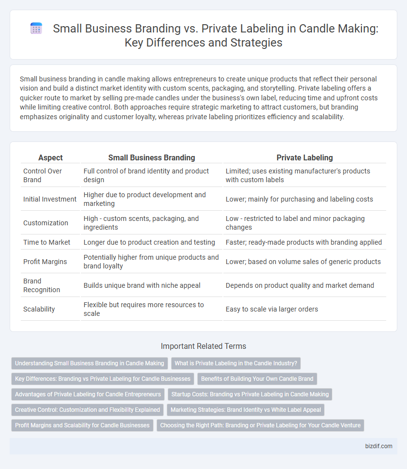 Small Business Branding vs. Private Labeling in Candle Making: Key Differences and Strategies