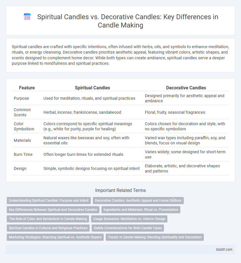 Spiritual Candles vs. Decorative Candles: Key Differences in Candle Making